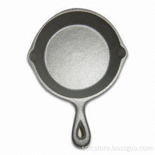 Cast Iron Mini Skillet with 13.3cm Diameter and 3.7cm Height, in Round Shape